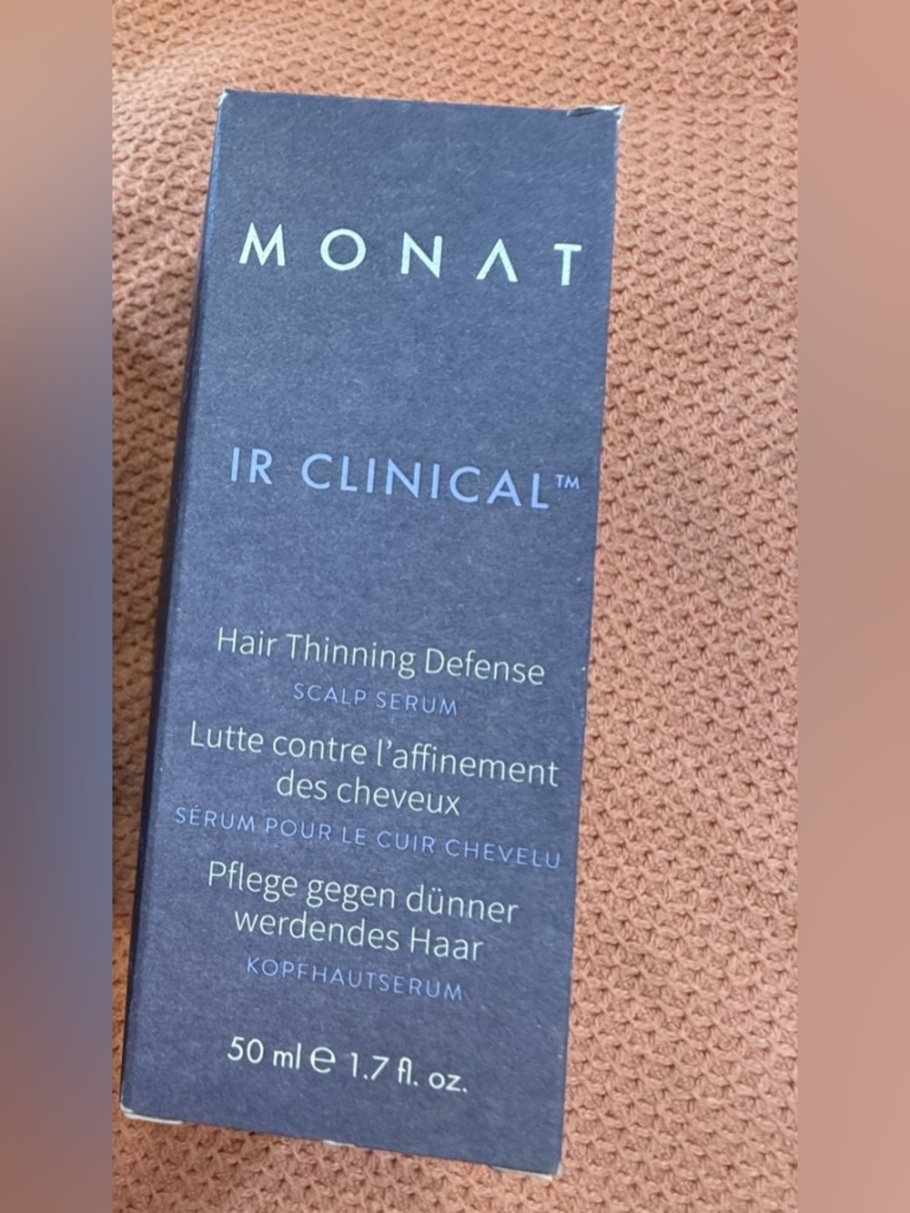 MONAT IR Clinical Hair Thinning Defense Scalp Serum - Navy Packaging